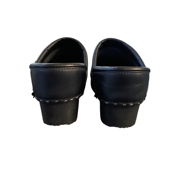 C & C Sweden Black Magic Full Back Clogs Nursing Comfort Slip Resistant 39 7.5-8 - Picture 5 of 6